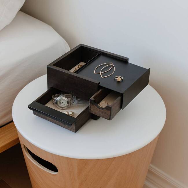Wszechstronne pudełko na biżuterię Stowit Mini - orzech włoski